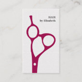 Carte De Visite Texture moderne élégante White Hair Styliste (Devant)