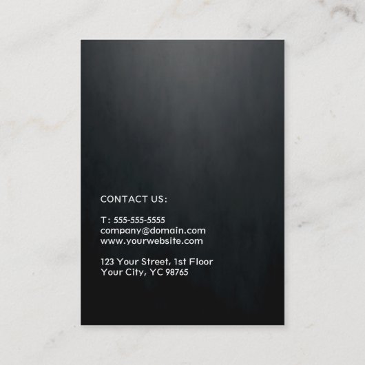 Carte De Visite Texture moderne foncée Construction en bois gris n (Dos)