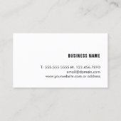 Carte De Visite Texture moderne Gris Gras (Dos)