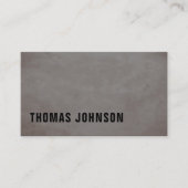Carte De Visite Texture moderne Gris Gras (Devant)