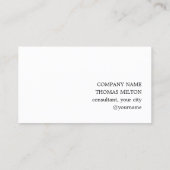 Carte De Visite Texture Moderne Gris Noir Code QR Gras (Dos)