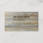Carte De Visite Texture moderne professionnelle du grain de bois # (Dos)