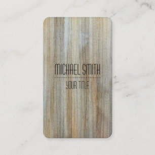 Carte De Visite Texture moderne professionnelle du grain de bois #