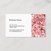 Carte De Visite Texture moderne rose diamant Fille tendance (Dos)