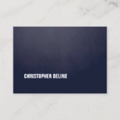 Carte De Visite Texture moderne simple et élégante Bleu BlancConsu (Devant)