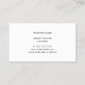 Carte De Visite Texture moderne Vert Gris Gris Gris Grillé Consult (Dos)