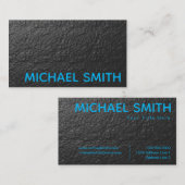 Carte De Visite Texture murale gris bleu (Devant / Derrière)