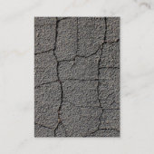 Carte De Visite Texture noire criquée de trottoir (Dos)