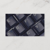 Carte De Visite Texture noire de clavier (Dos)