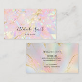 Carte De Visite texture opale abstraite (Devant / Derrière)