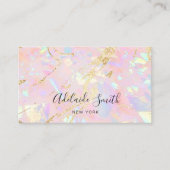 Carte De Visite texture opale abstraite (Devant)