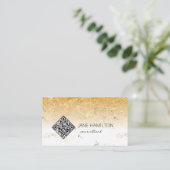 Carte de visite texture or code QR (Debout devant)