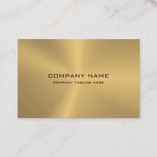 Carte De Visite Texture or métallique simple (Devant)