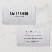 Carte De Visite Texture papier (Devant / Derrière)