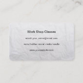 Carte De Visite Texture papier (Dos)