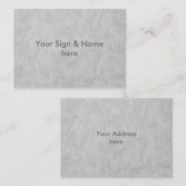 Carte De Visite TEXTURE PAPIER Arrière - plan - gris (Devant / Derrière)