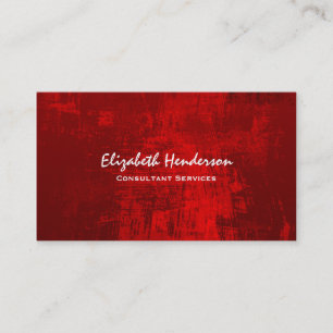 Carte De Visite Texture peinte en rouge profond Arrière - plan Abs