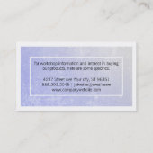 Carte De Visite Texture pourpre / Bordure (Dos)