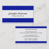 Carte De Visite Texture professionnelle de l'eau bleue (Devant / Derrière)