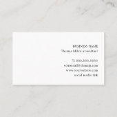 Carte De Visite Texture professionnelle élégante Black Gold Stripe (Dos)