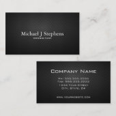 Carte De Visite Texture professionnelle en fibre de carbone noire (Devant / Derrière)