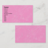 Carte De Visite Texture rose brosse (Devant / Derrière)