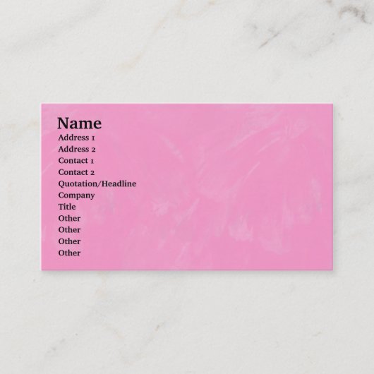 Carte De Visite Texture rose brosse (Devant)