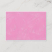 Carte De Visite Texture rose brossée - Customisée (Dos)