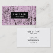 Carte De Visite Texture rose Grunge (Devant / Derrière)