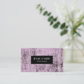 Carte De Visite Texture rose Grunge (Debout devant)