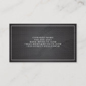 Carte De Visite Texture rouge | Bordure blanche classique (Dos)