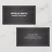 Carte De Visite Texture rouge | Bordure blanche classique (Devant / Derrière)