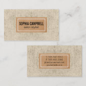 Carte De Visite Texture | Rustique (Devant / Derrière)