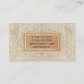 Carte De Visite Texture | Rustique (Dos)