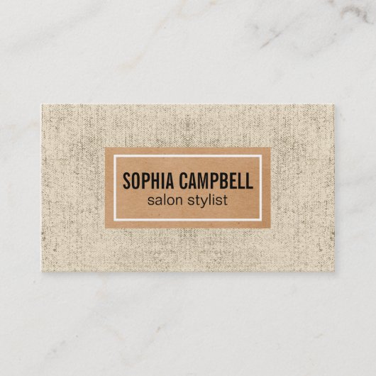 Carte De Visite Texture | Rustique (Devant)