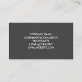 Carte De Visite Texture Simple arrière-plan | Professionnel (Dos)