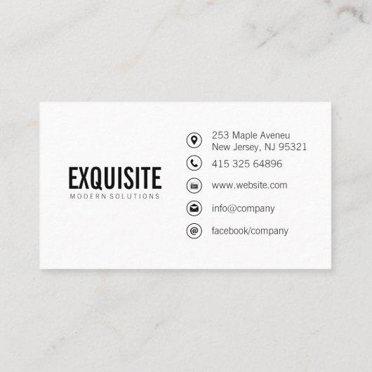 Carte De Visite Texture simple de broyage (Dos)