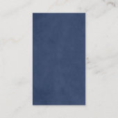 Carte De Visite Texture simple et élégant Consultant bleu (Dos)