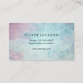 Carte De Visite Texture simple et élégante (Dos)