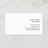 Carte De Visite Texture simple et élégante Cuisine Bleu Blanc (Dos)