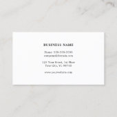 Carte De Visite Texture simple et élégante Grey Blue Consultant (Dos)