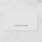 Carte De Visite Texture simple et élégante minimale Consultant bla (Dos)