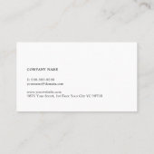 Carte De Visite Texture simple et élégante Monogramme bleuConsulta (Dos)