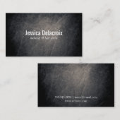 Carte De Visite Texture | Sombre (Devant / Derrière)