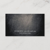 Carte De Visite Texture | Sombre (Dos)