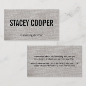 Carte De Visite Texture / Tissu (Devant / Derrière)