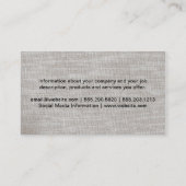 Carte De Visite Texture / Tissu (Dos)