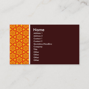 Carte De Visite Texture Ton - Terrazzo 08 - Marron Foncé