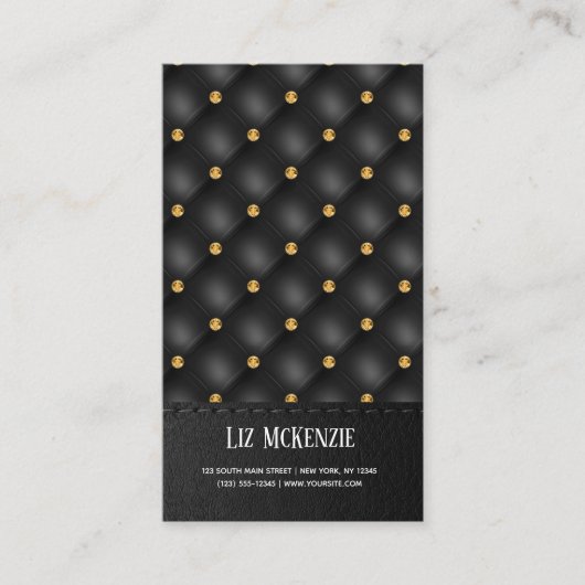 Carte De Visite Texture Tufted de luxe (Devant)