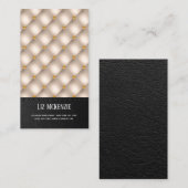 Carte De Visite Texture Tufted de luxe (Devant / Derrière)